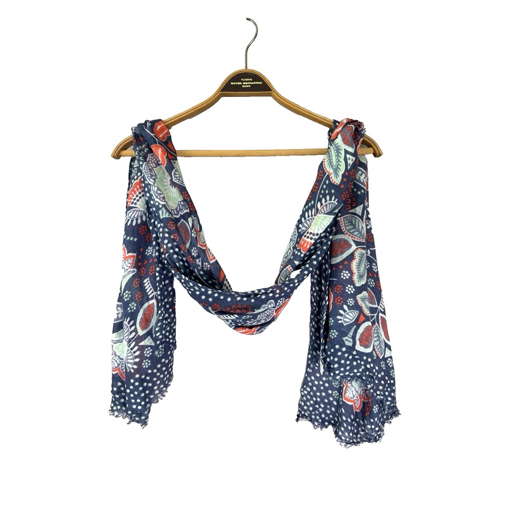 Vera Bradley Women Paisley Floral Scarf Boho Shawl Wrap Cottagecore Light Layers